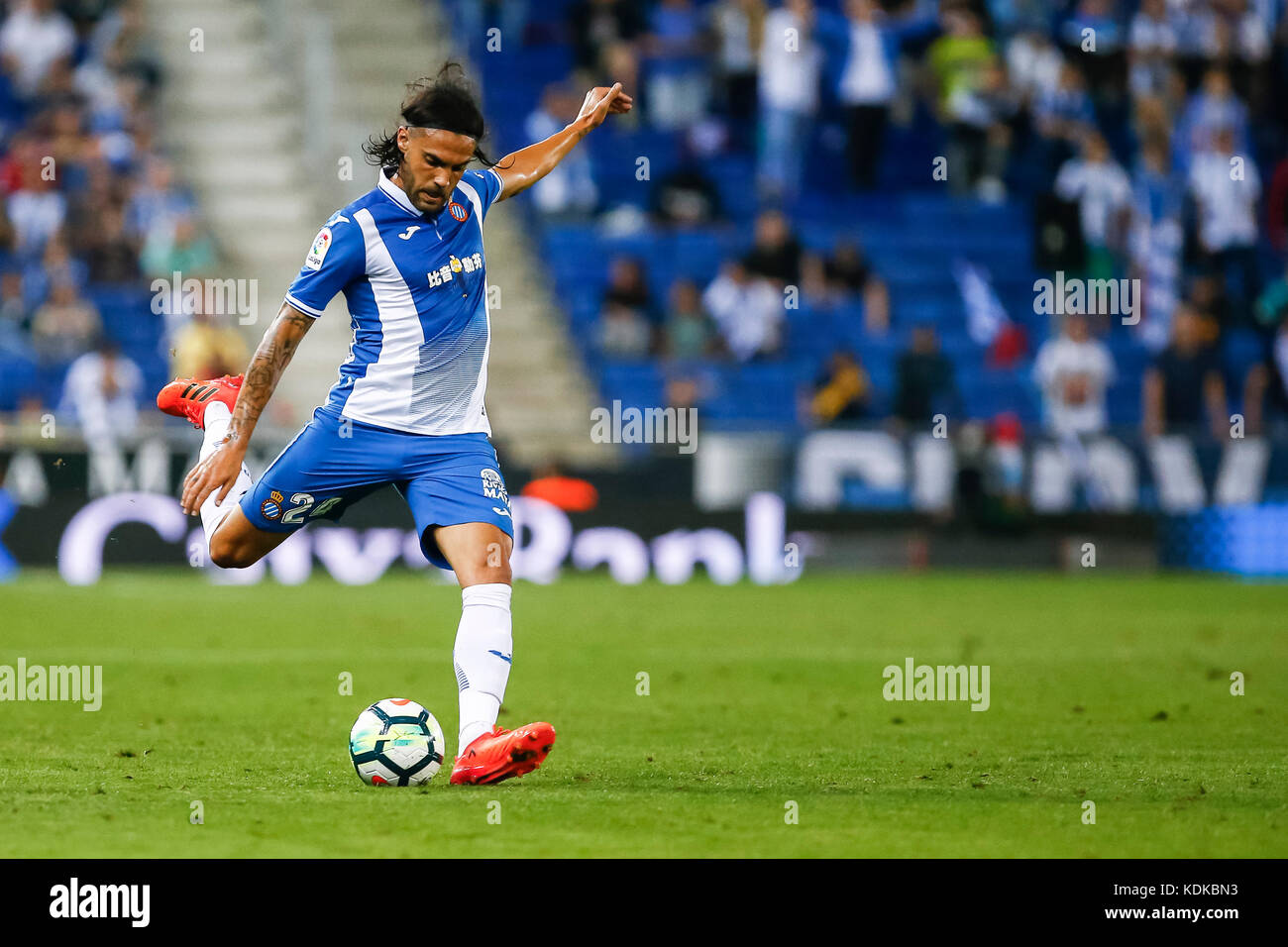 SPAIN - 13th of October: Sergio Sanchez during the match between RCD  Espanyol against Levante UD, for the round 8 of the Liga Santander, played  at RCDE Stadium on 13th October 2017