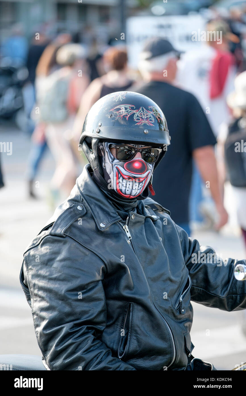 Biker man wearing leather jacket hi res stock photography and images Alamy