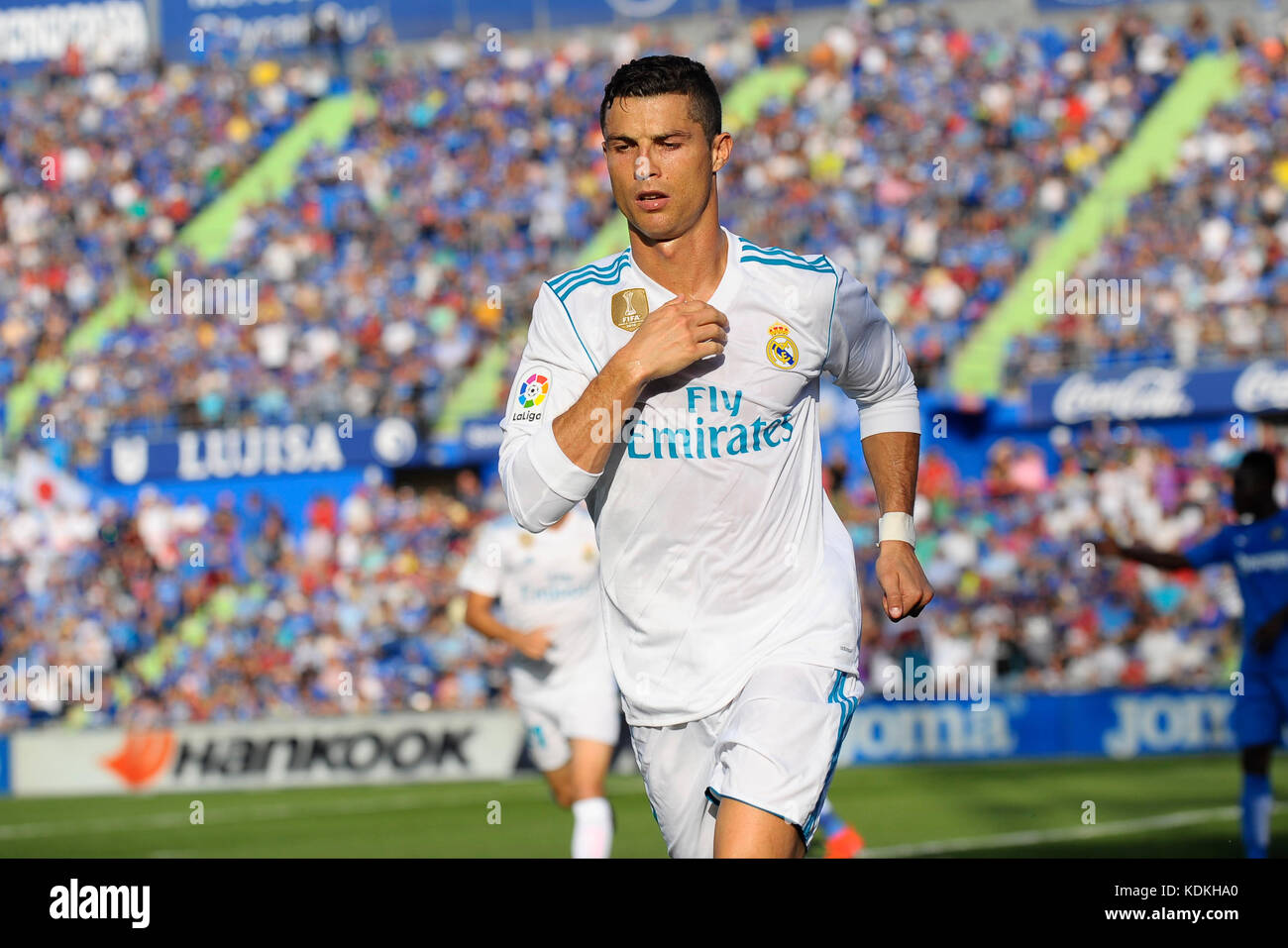 Getafe, Spain. 14th Oct, 2017. Cristiano Ronaldo during the match
