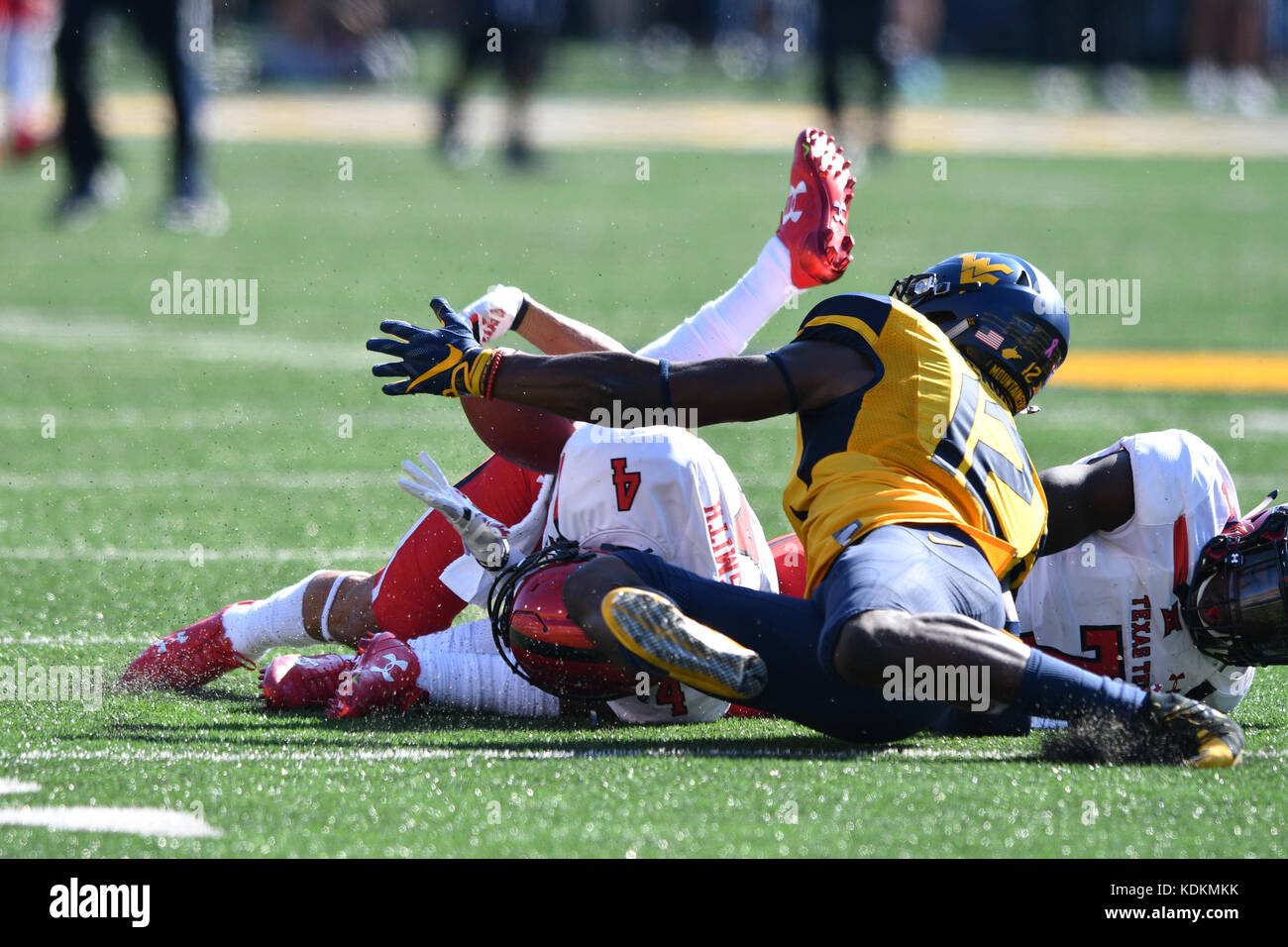 Morgantown, West Virginia, USA. 14th Oct, 2017. Texas Tech Red Raiders ...