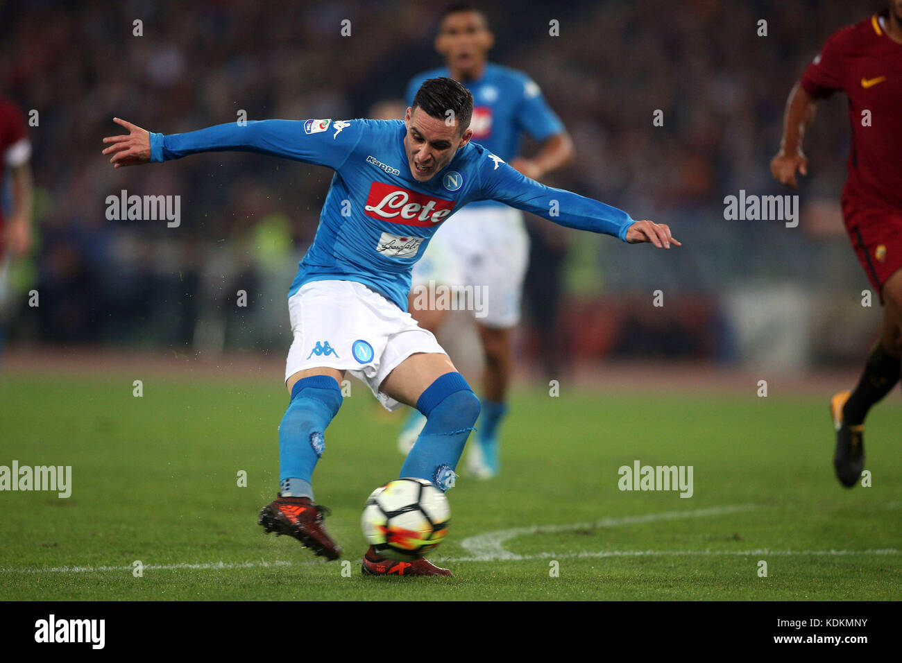 ROME, ITALY - Olimpic stadium, 14 october 2017 :Hamsik in action during ...
