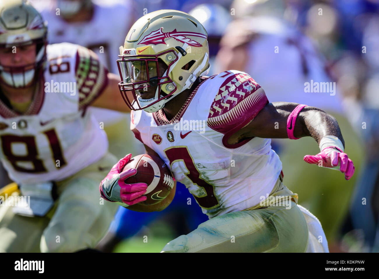 Florida State Running Back Cam Akers 3 During The Ncaa College Football Game Between Florida State And Duke On Saturday October 14 2017 At Wallace Wade Stadium In Durham Nc Jacob Kupferman Csm