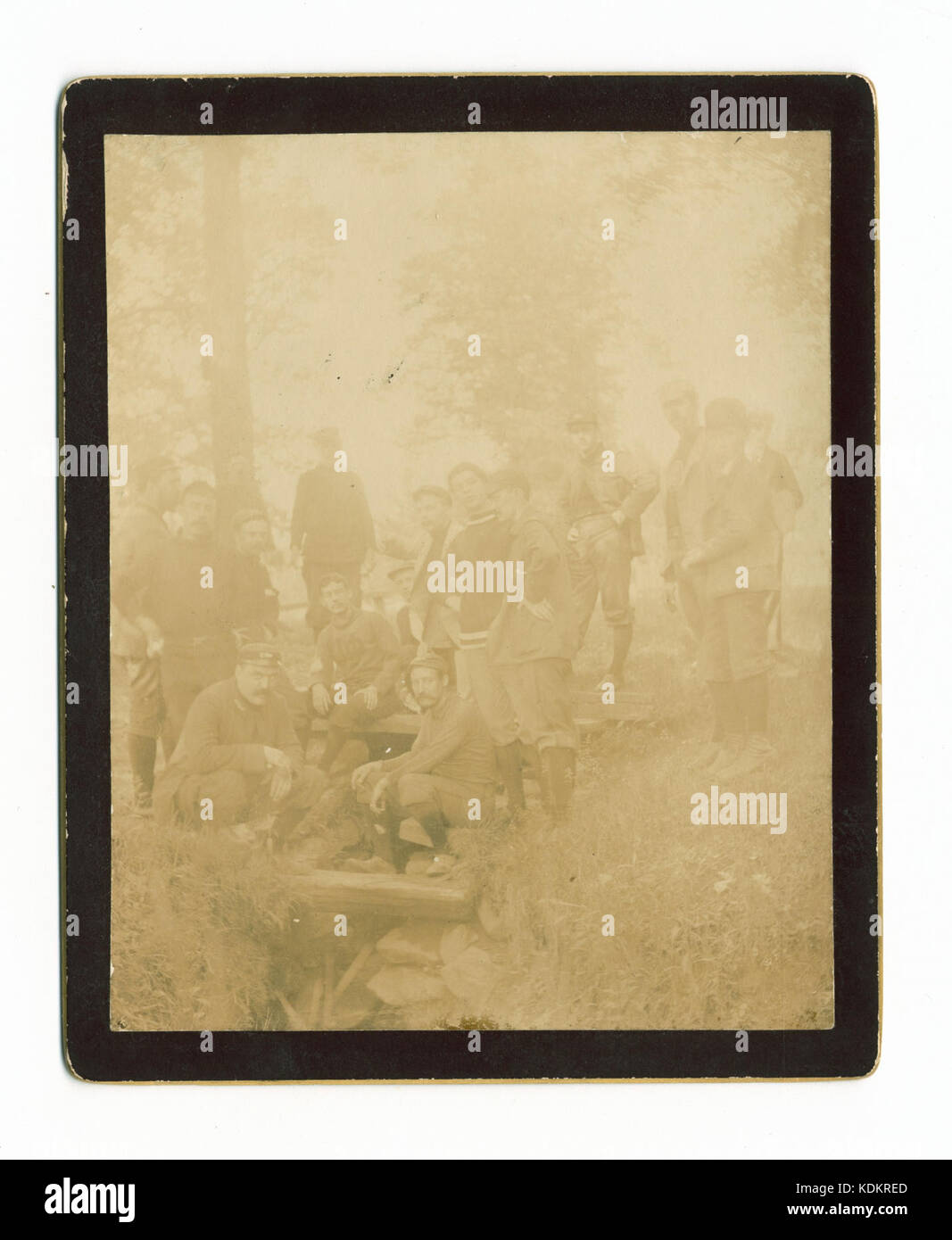 Philadelphia Baseball Club, 1894, Group near spring at Villa Nava (i.e. Villanova, Pa.) (NYPL b13537024 56359) Stock Photo
