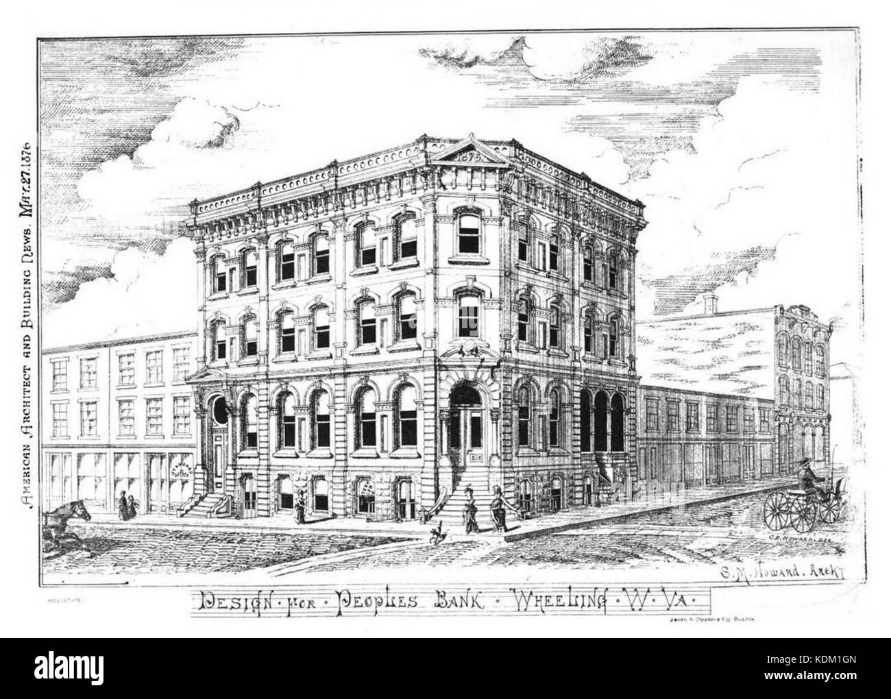 Peoples Bank Building, Wheeling, WV Stock Photo Alamy