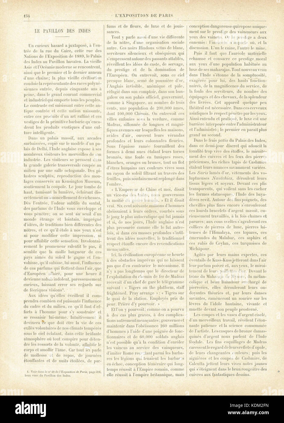 L'Exposition de Paris de 1889 No60 page 154 Stock Photo - Alamy