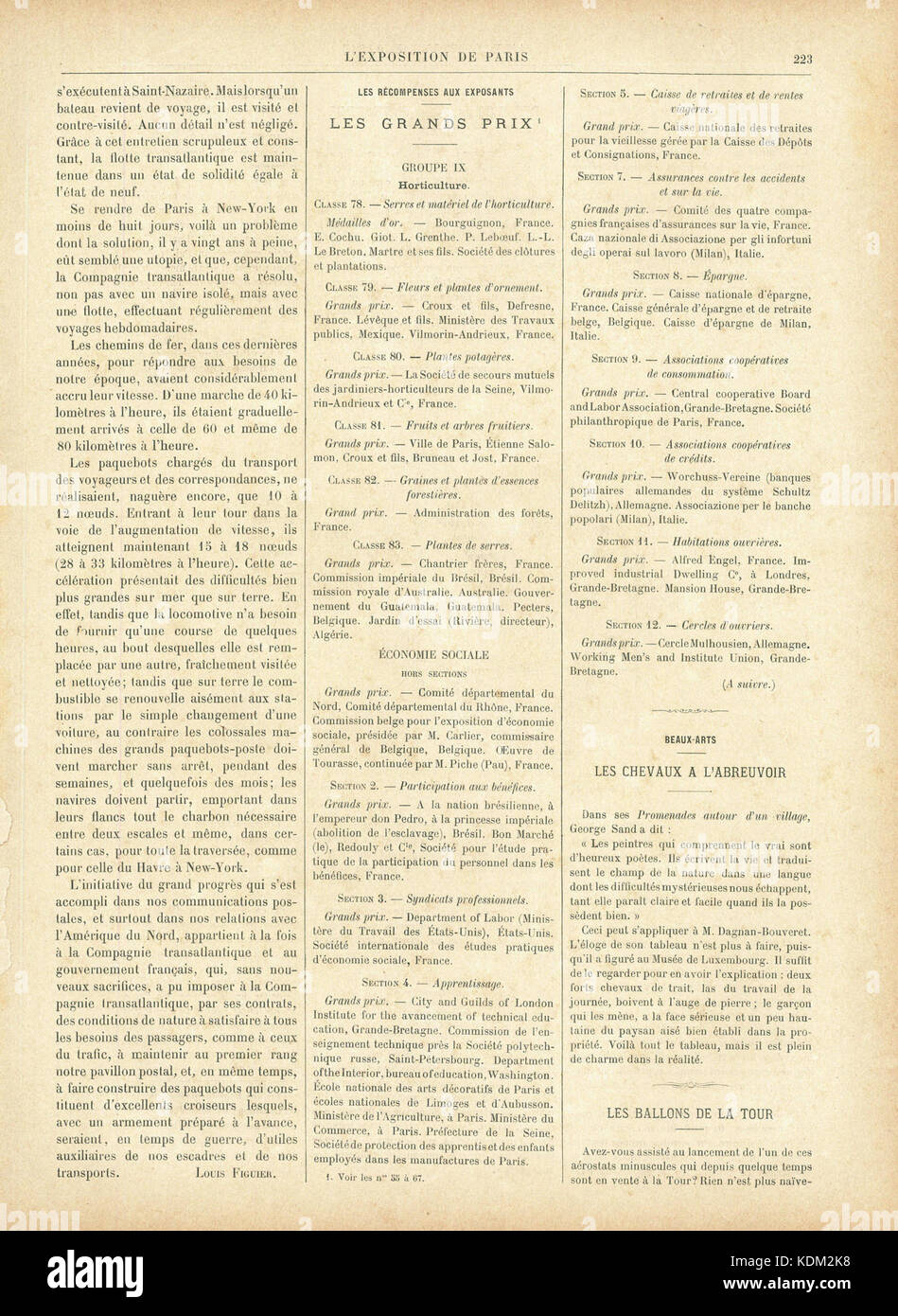 L'Exposition de Paris de 1889 No68 page 223 Stock Photo - Alamy