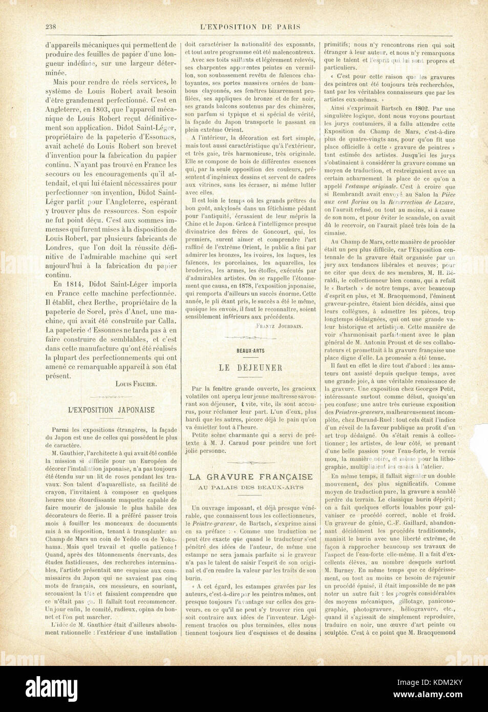 L'Exposition de Paris de 1889 No70 page 238 Stock Photo - Alamy
