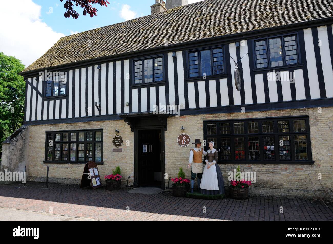 Oliver Cromwell's House, Ely, Cambridgeshire. Oliver Cromwell lived here from 1636 to 1647. Stock Photo