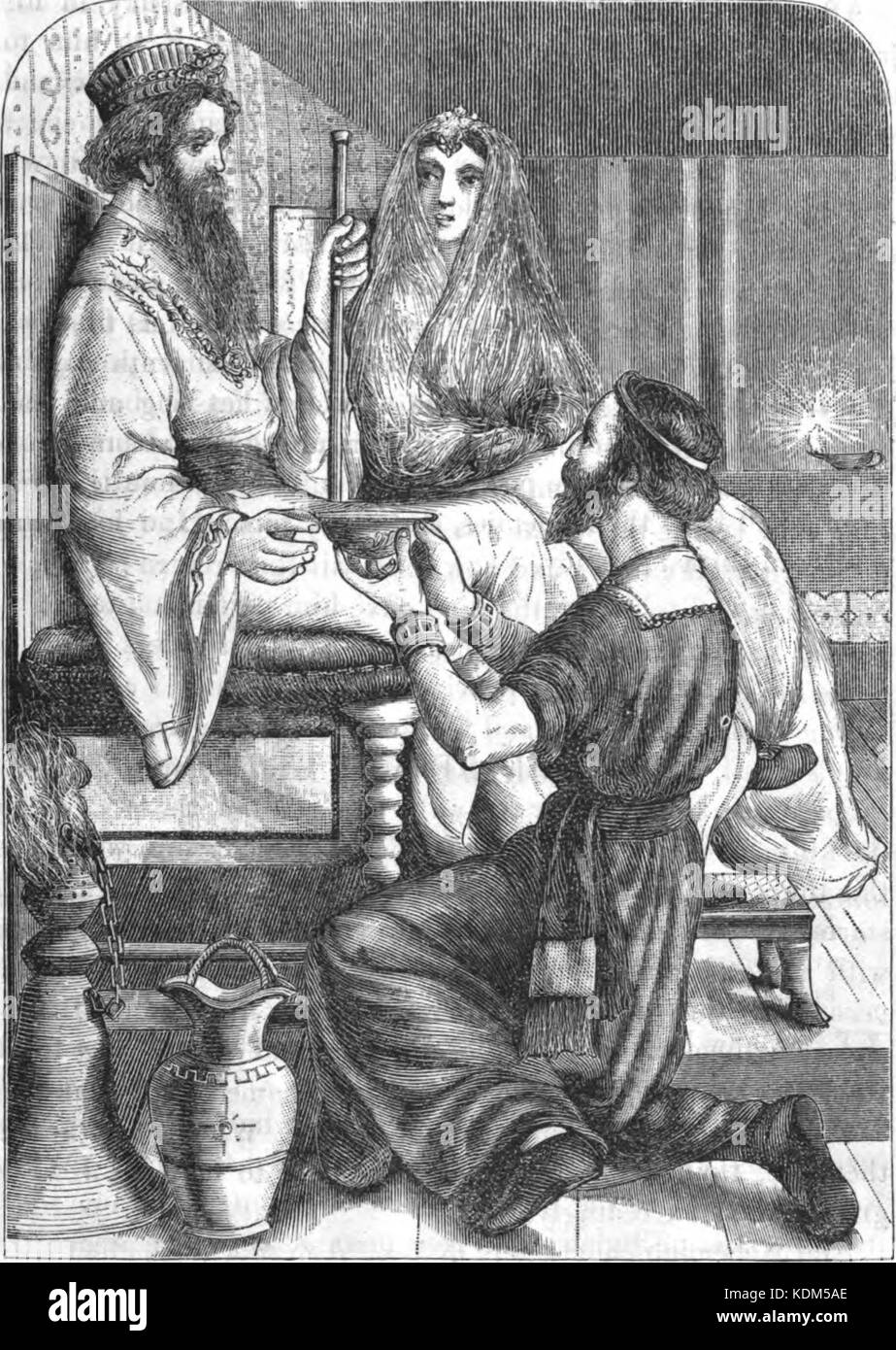 Nehemiah the cup bearer Stock Photo Alamy