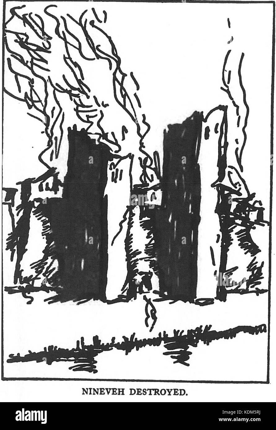 Nineveh Destroyed van Loon Stock Photo Alamy