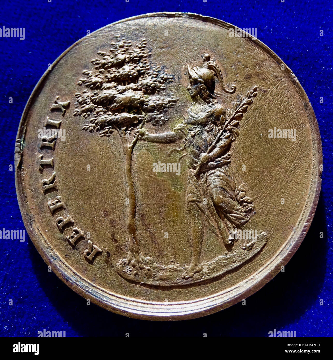 Sebastian Dadler Original Medal N.D. (1648), Christina of Sweden, Peace of Westphalia. Reverse Stock Photo