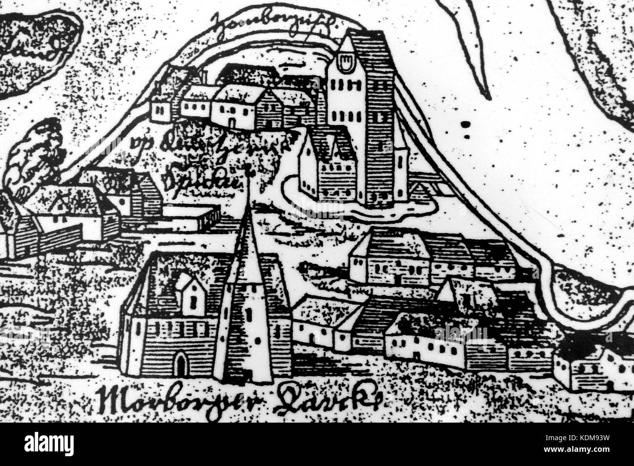 Moorburg Melchior Lorichs 1568 Stock Photo