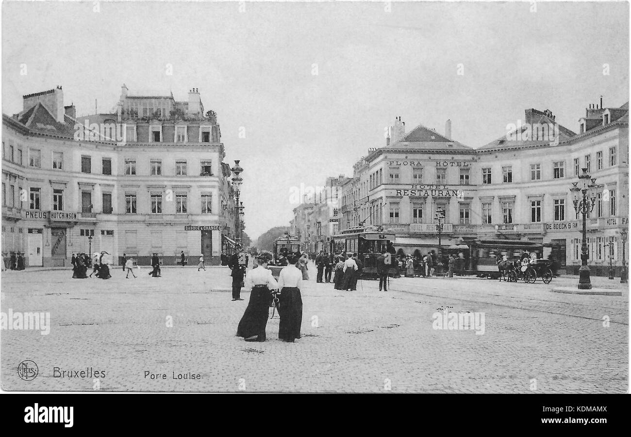 Porte Louise pre WW I Stock Photo