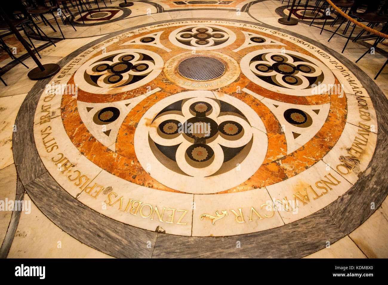 Floor of the Duomo in Florence Italy Stock Photo