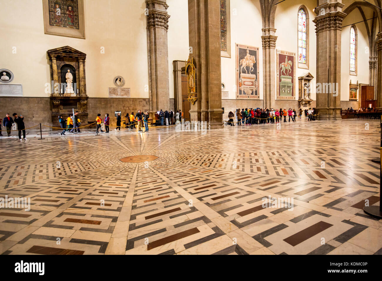 Interior of the Duomo in Florence Italy Stock Photo