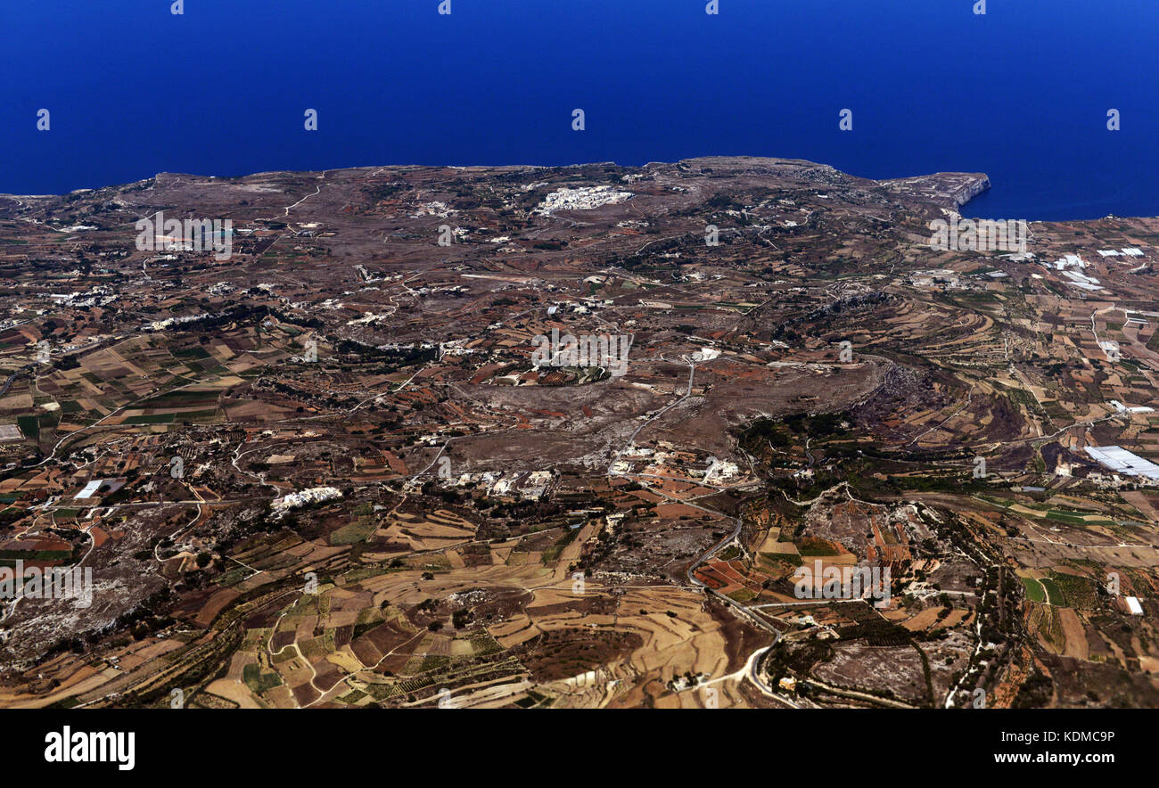 Aerial view of Malta and the coastline Stock Photo Alamy