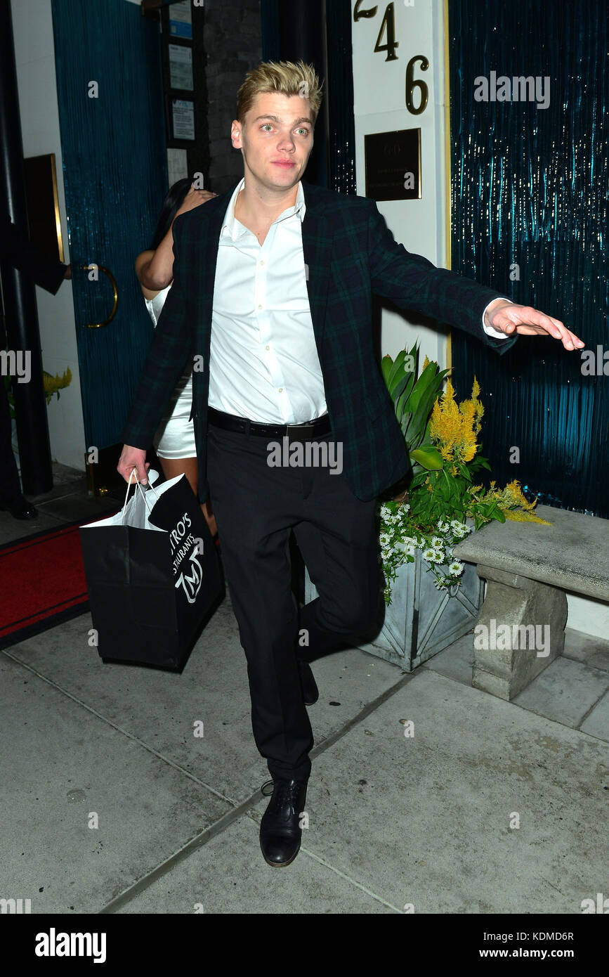 Ariel Winter celebrates her boyfriend Levi Meaden's birthday, at Mastro