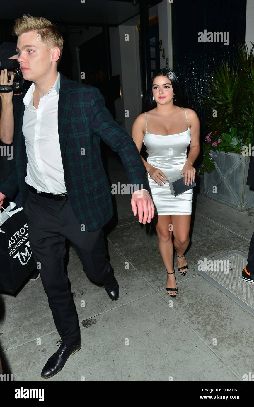 Ariel Winter celebrates her boyfriend Levi Meaden's birthday, at Mastro