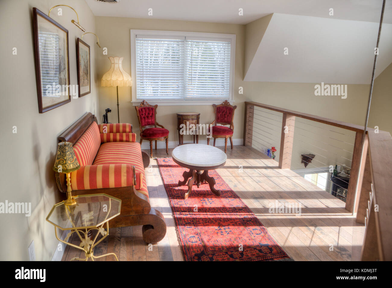 Antique furniture in an upscale home Stock Photo Alamy