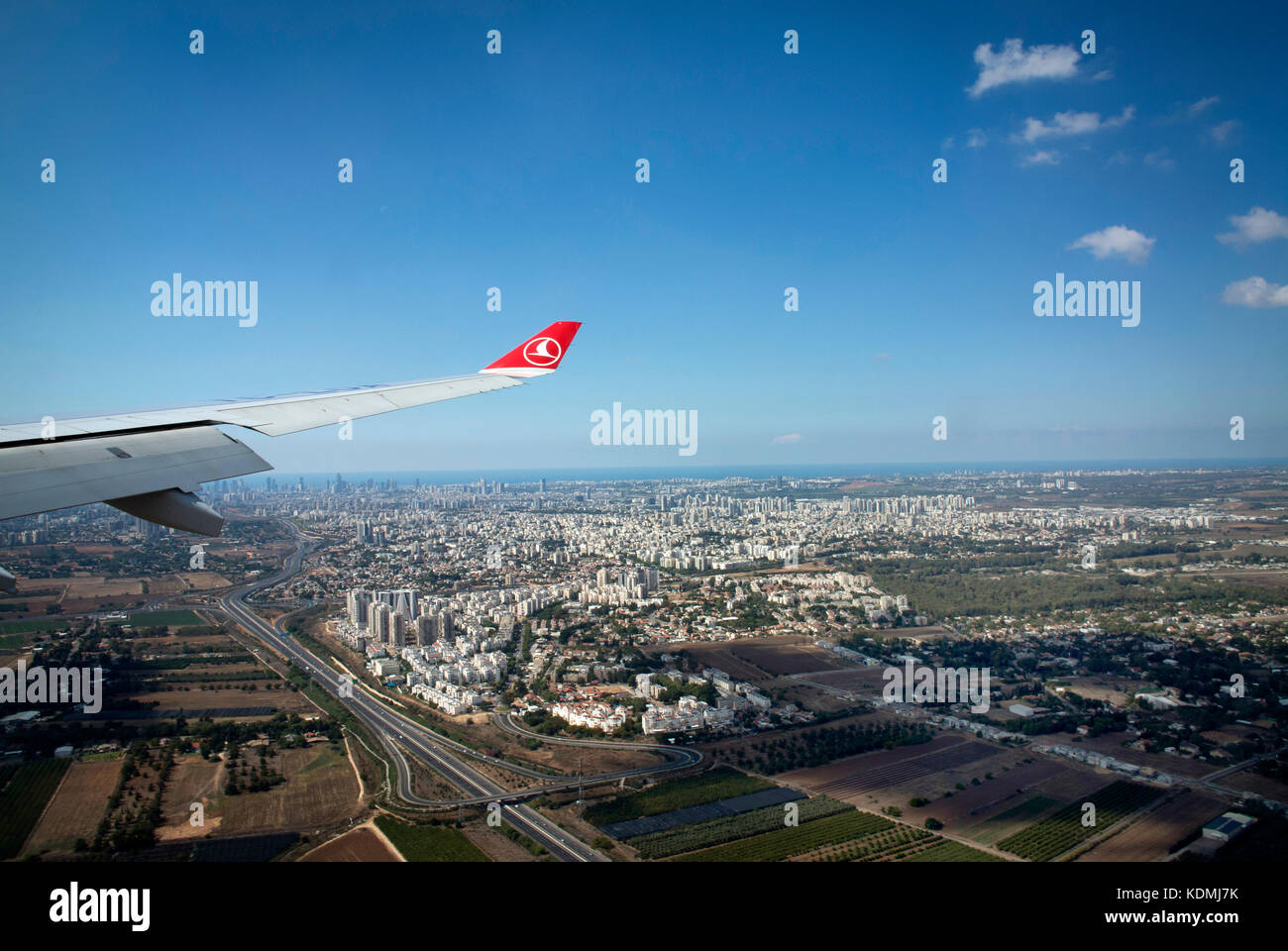Flying into Ben Gurion airport via Istanbul and getting an aerial view
