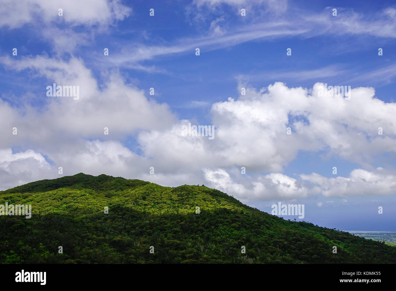 Mountain scenery of the Central Highlands, Mauritius Island Stock Photo