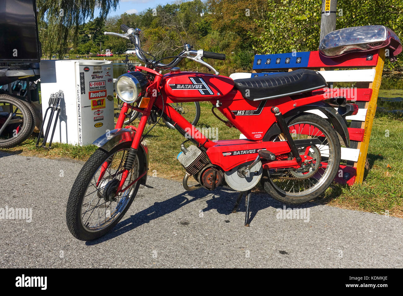 Moped, Batavus HS 50 classic moped, from the seventies, United states Stock  Photo - Alamy