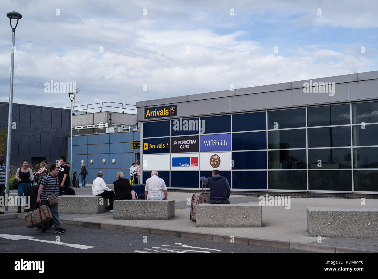 Arrivals area East Midlands Airport Stock Photo - Alamy