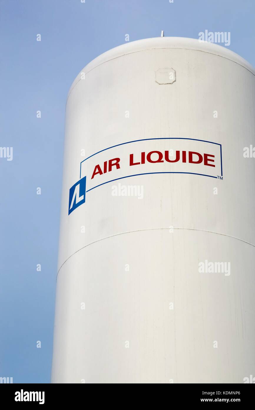 Aarhus, Denmark - November 18, 2015: Air Liquide is a french multinational company which supplies industrial gases Stock Photo