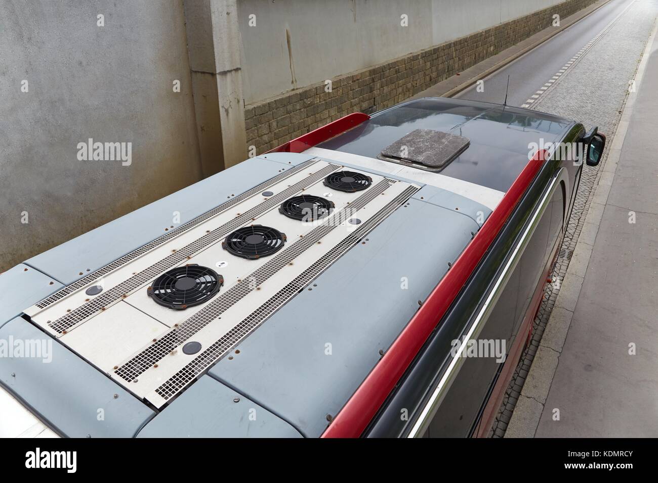 Bus airconditioning system Stock Photo Alamy
