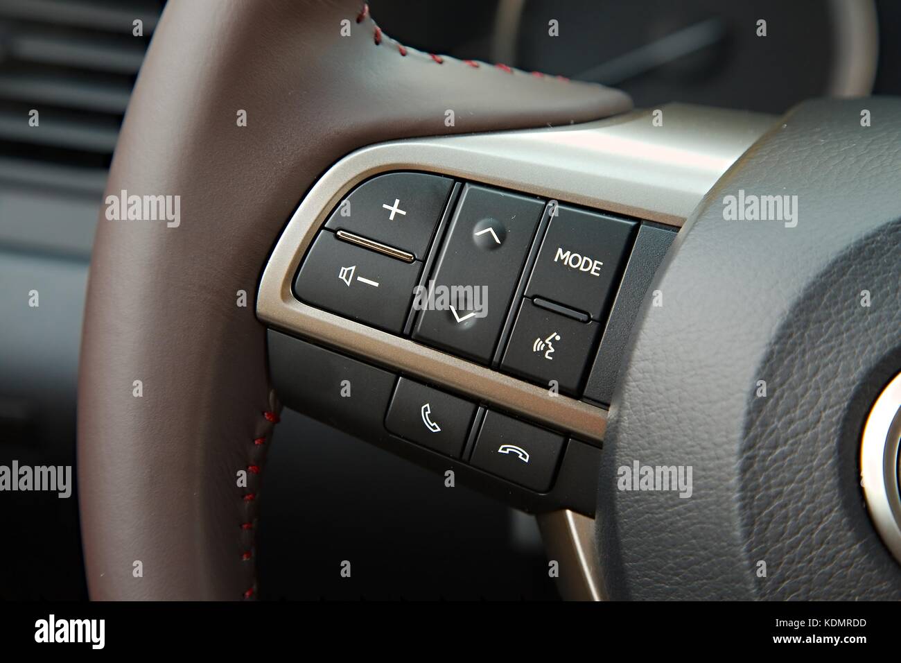 Steering wheel controls Stock Photo Alamy