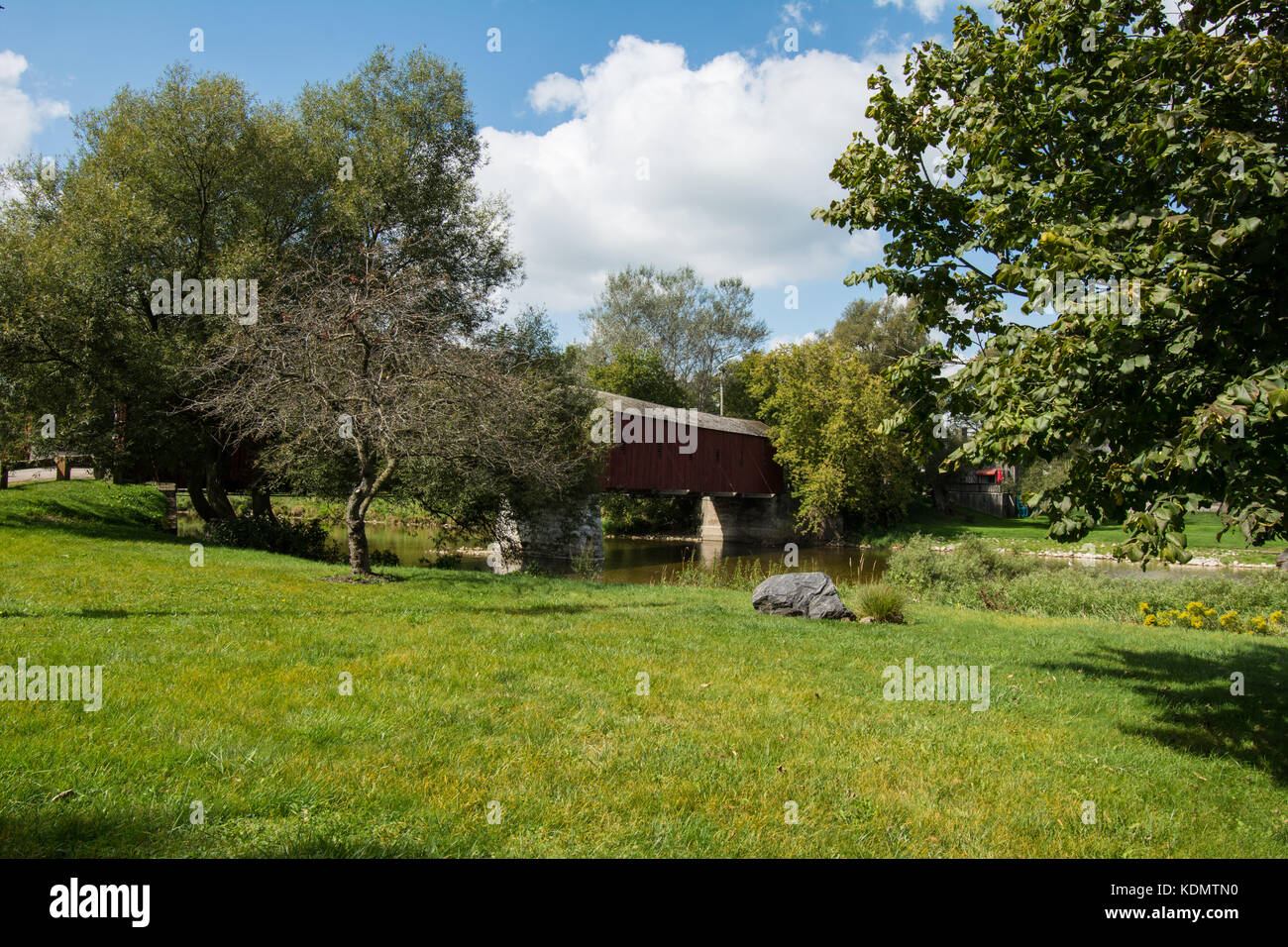 West Montrose covered bridge Stock Photo Alamy