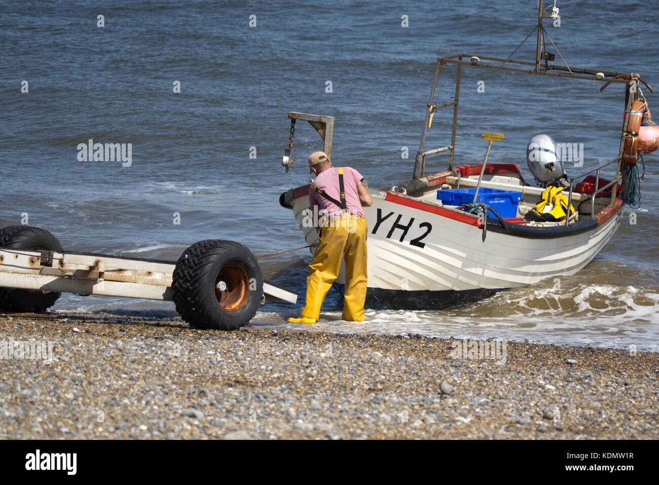 Norfolk Crab Boat Stock Photo Alamy