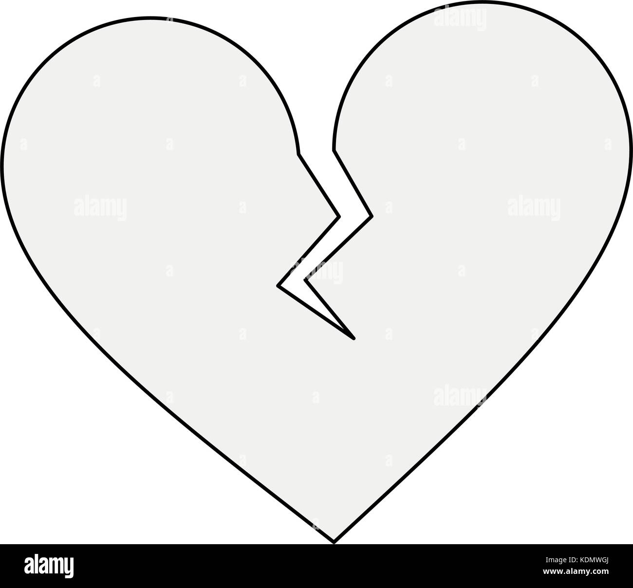 love broken heart vector high resolution stock photography and images alamy