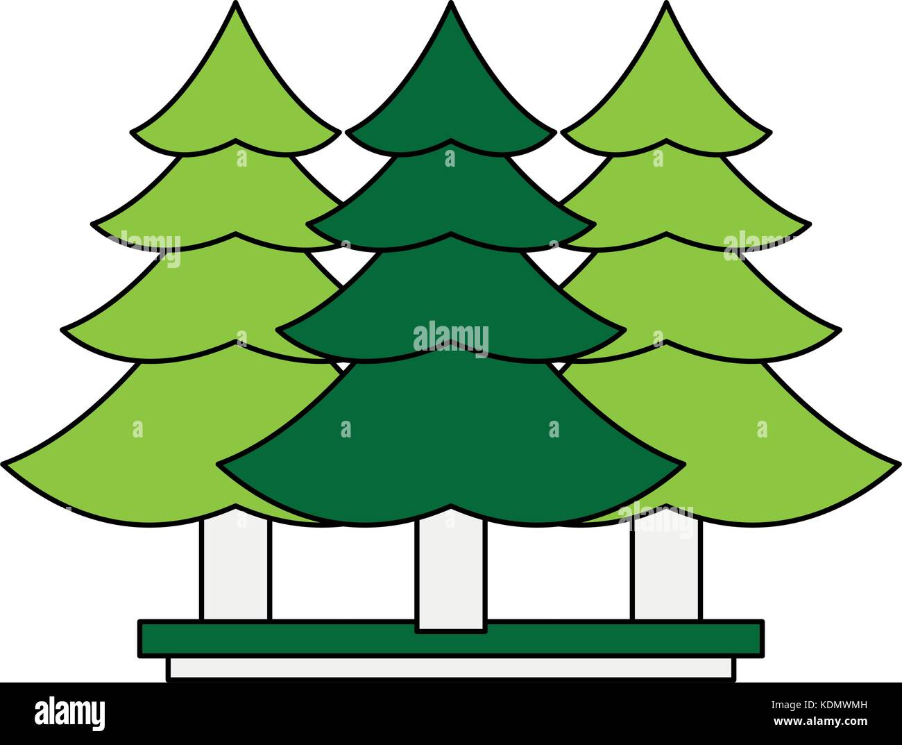 Tree pines symbol Stock Vector Image & Art - Alamy