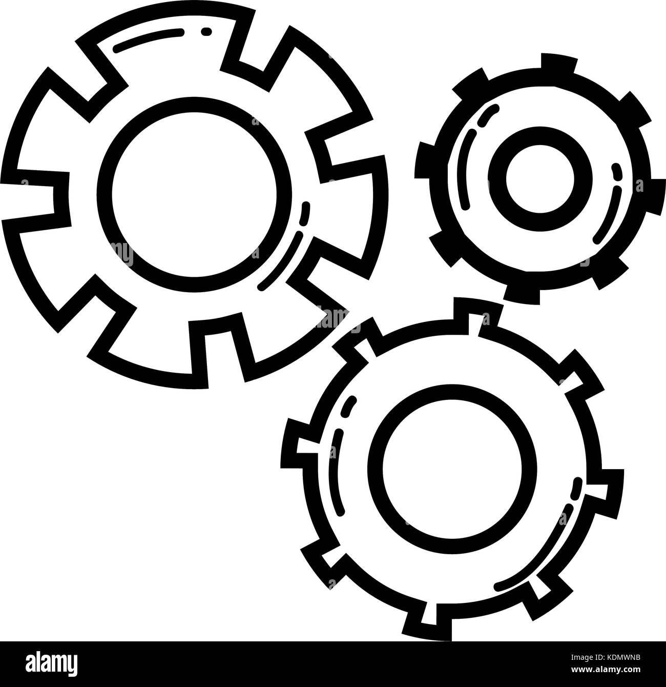 line gear industry engineering process Stock Vector Image & Art - Alamy