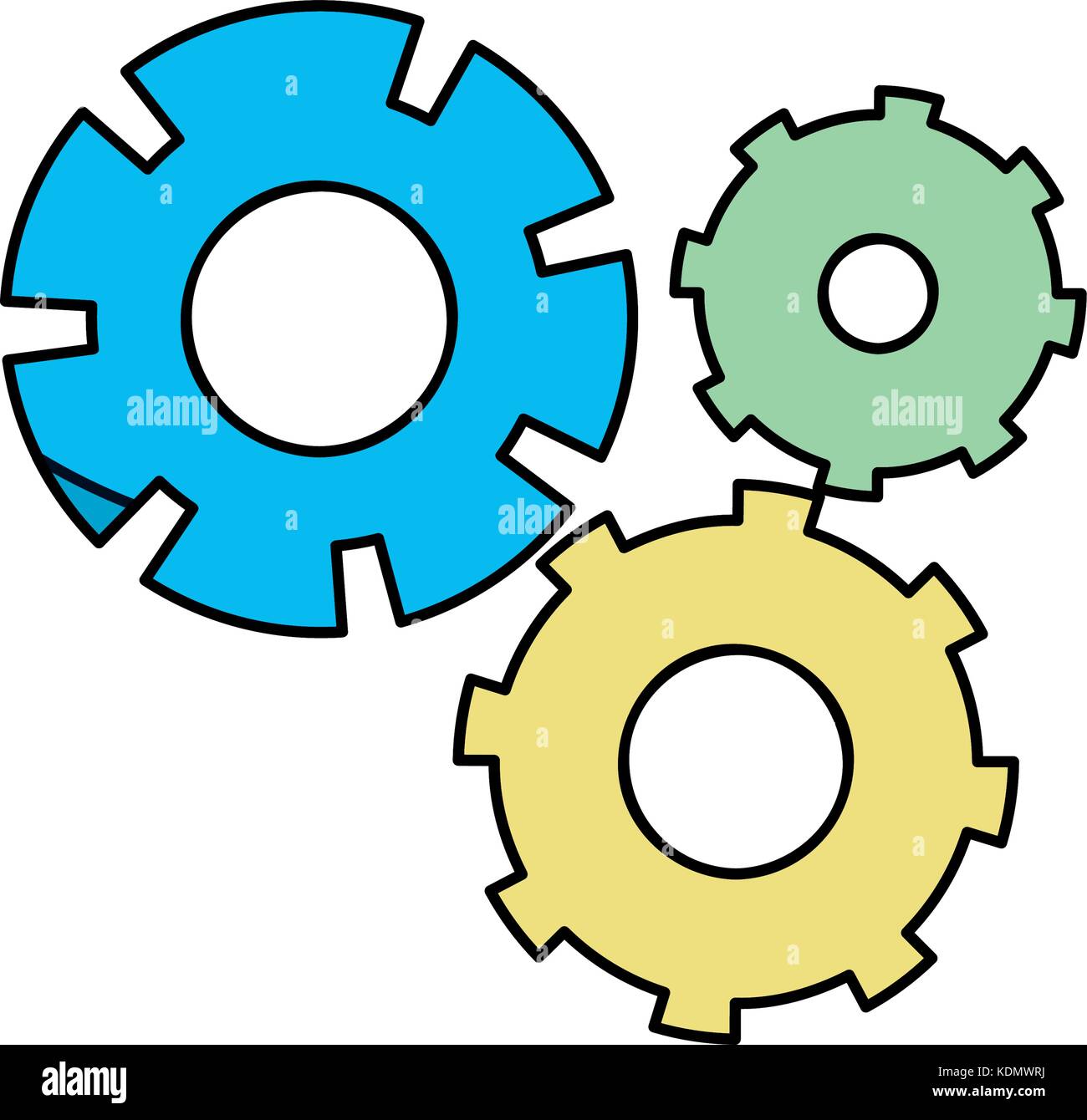 color gear industry engineering process Stock Vector Image & Art - Alamy