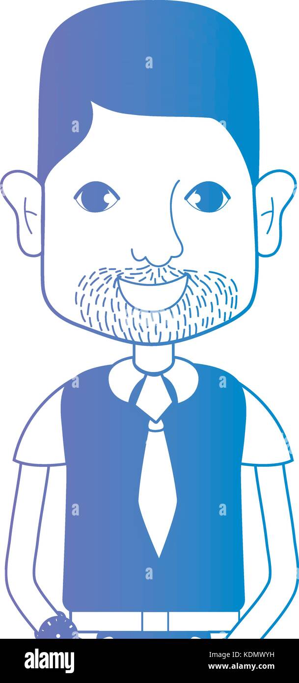line avatar man with hairstyle and t-shirt Stock Vector Image & Art - Alamy