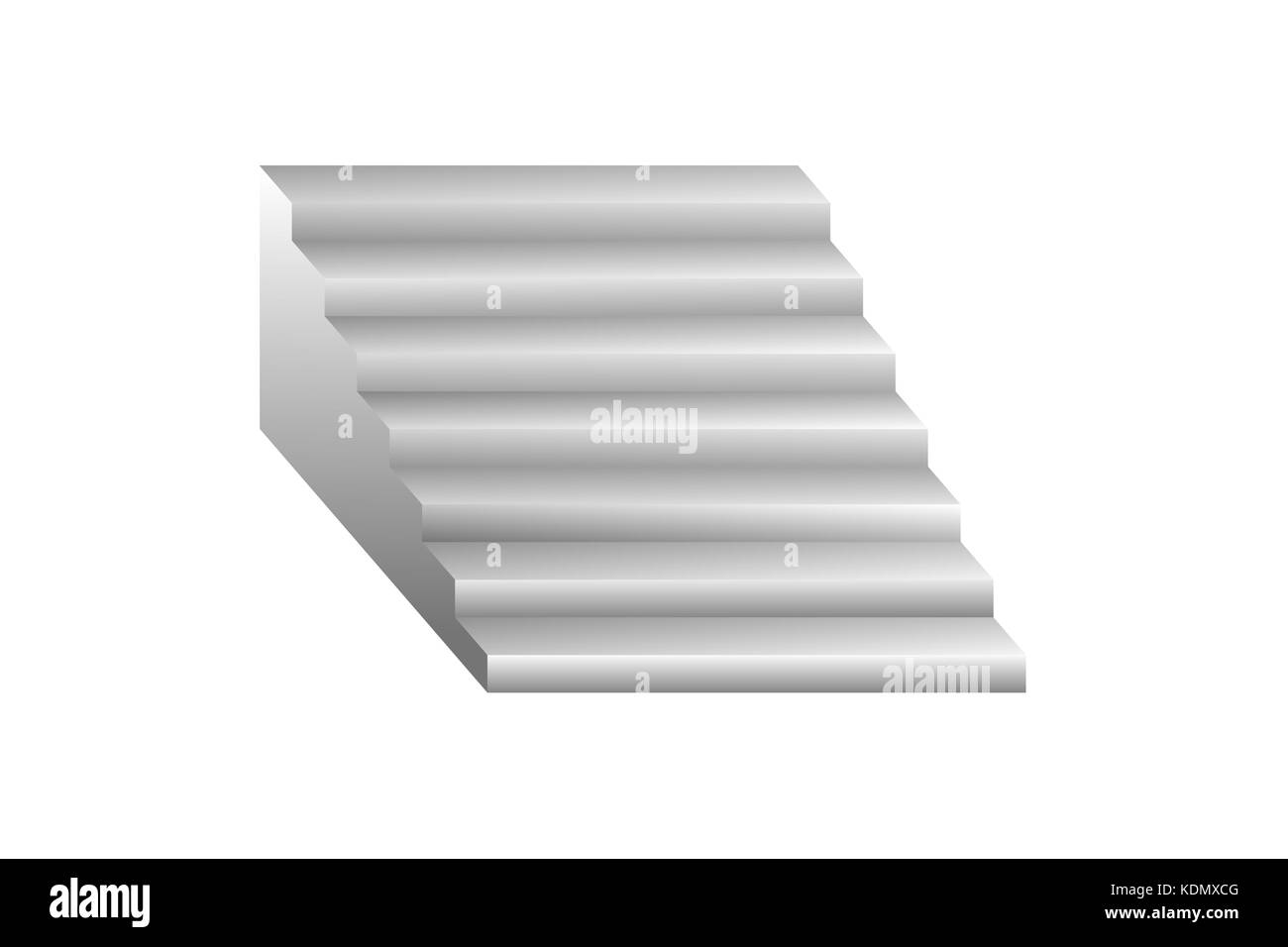Stairs on white background , vector Stock Photo