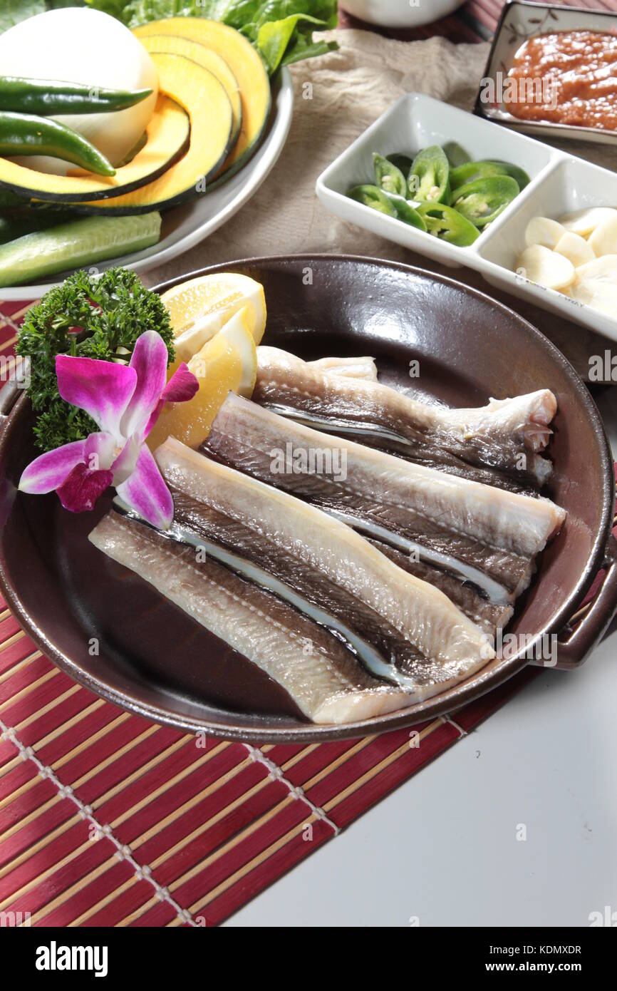 grilled eel cuisine Stock Photo - Alamy