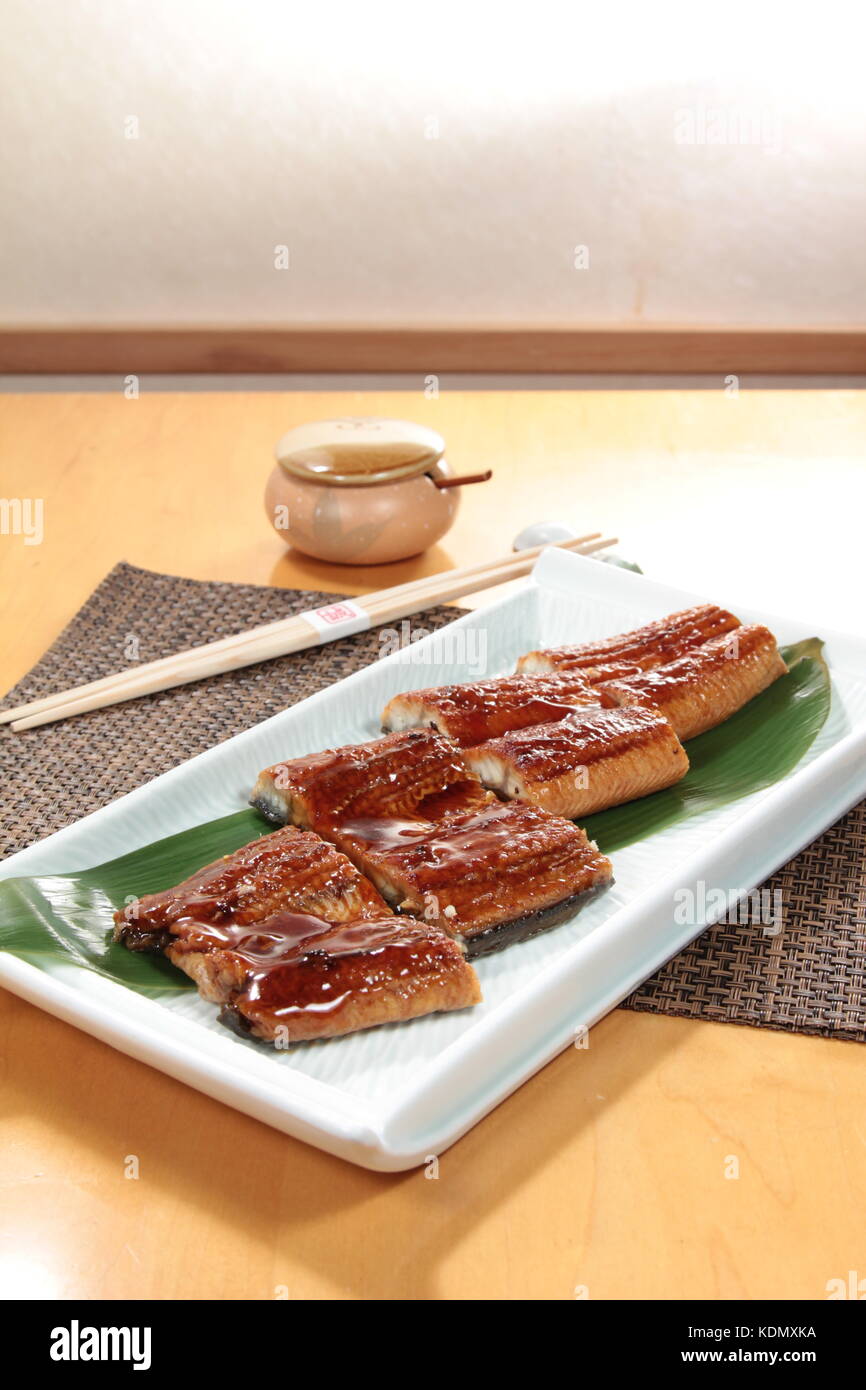 grilled eel cuisine Stock Photo Alamy