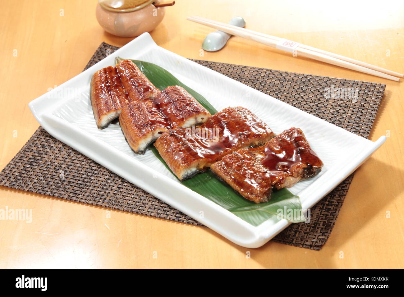 grilled eel cuisine Stock Photo Alamy