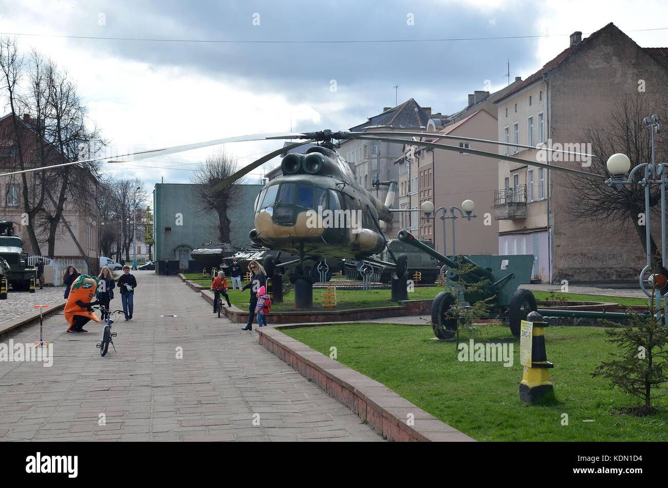 In der Innenstadt von Tilsit (Sowjetsk), Russische Föderation Stock Photo