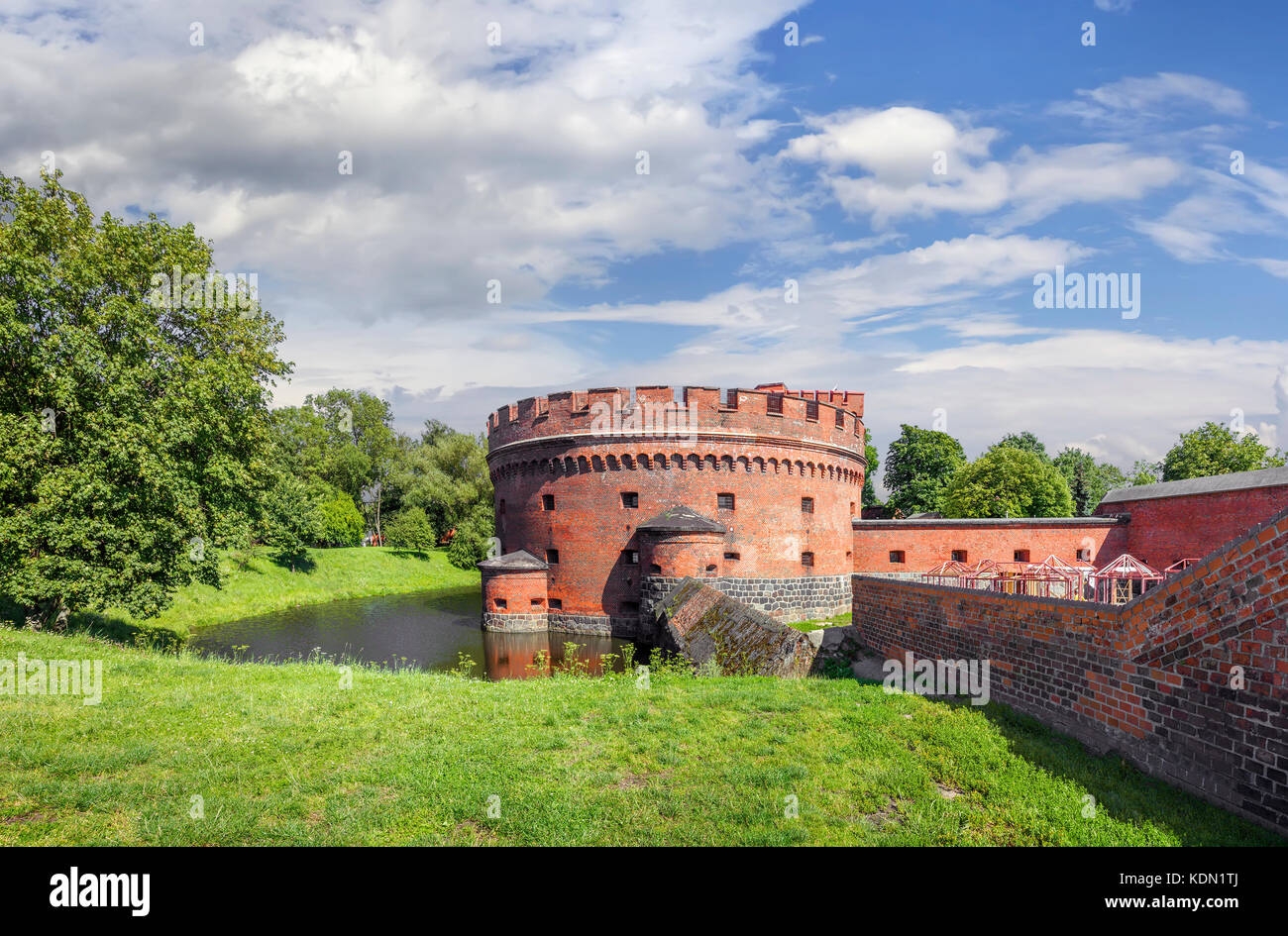 Fortification bastion tower Der Dohna turm. Kaliningrad, Russia Stock Photo