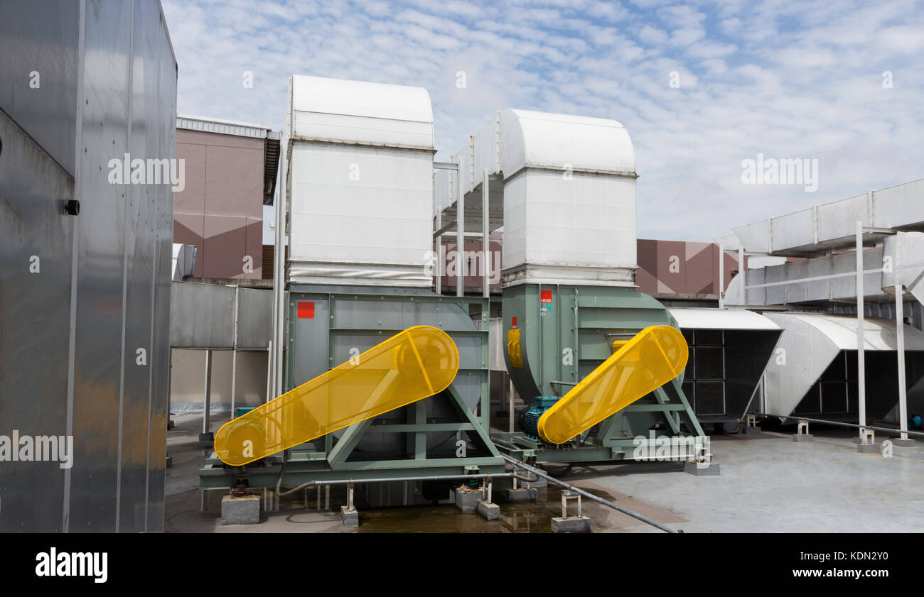 Belt Guard safety protection for motor of air blower Stock Photo Alamy