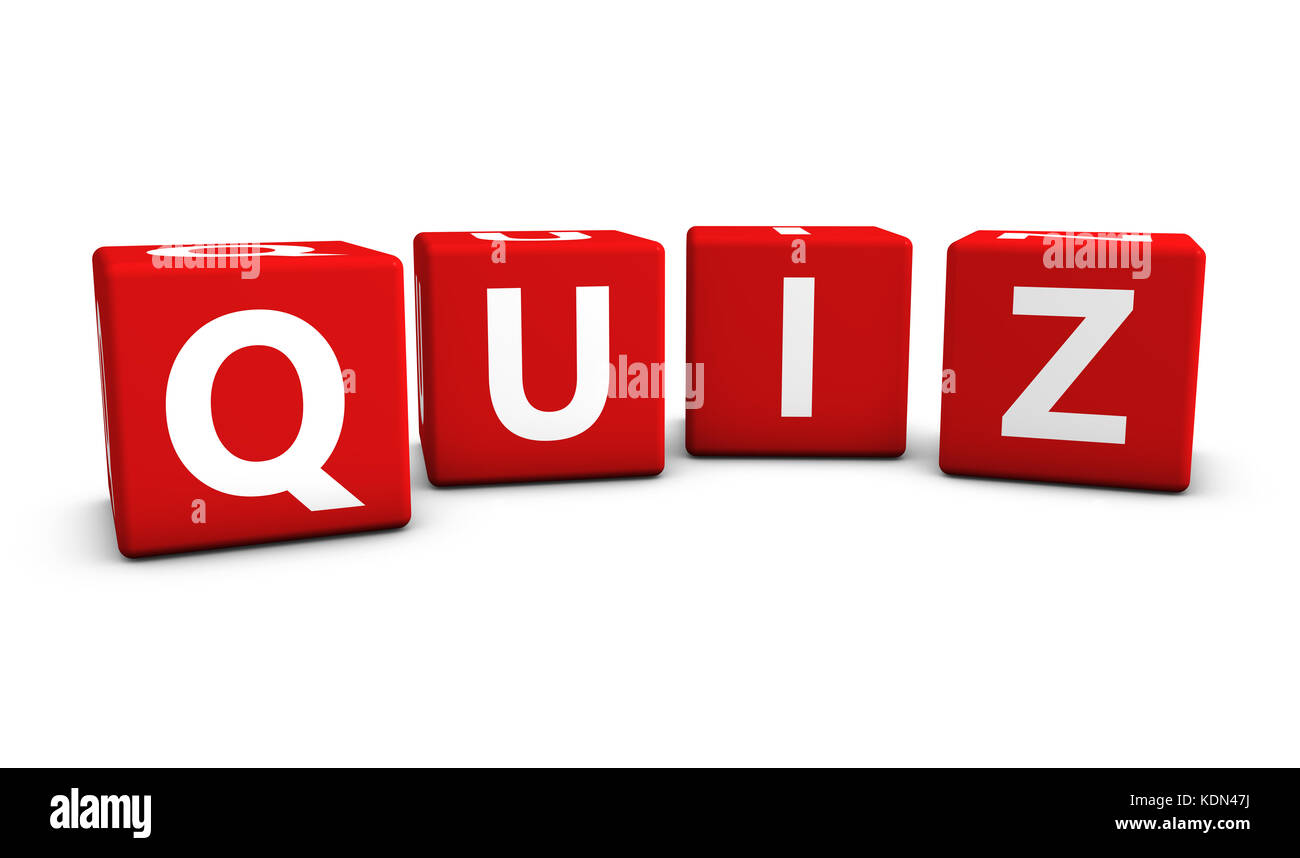 Quiz time banner with colorful brush strokes. Stock Vector