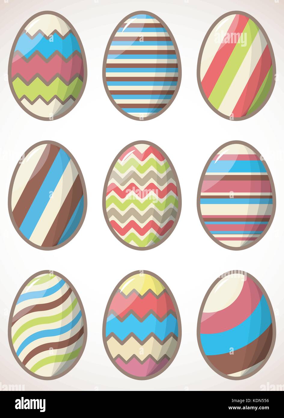 Set of easter eggs. Vector illustration eps10 Stock Vector Image & Art ...