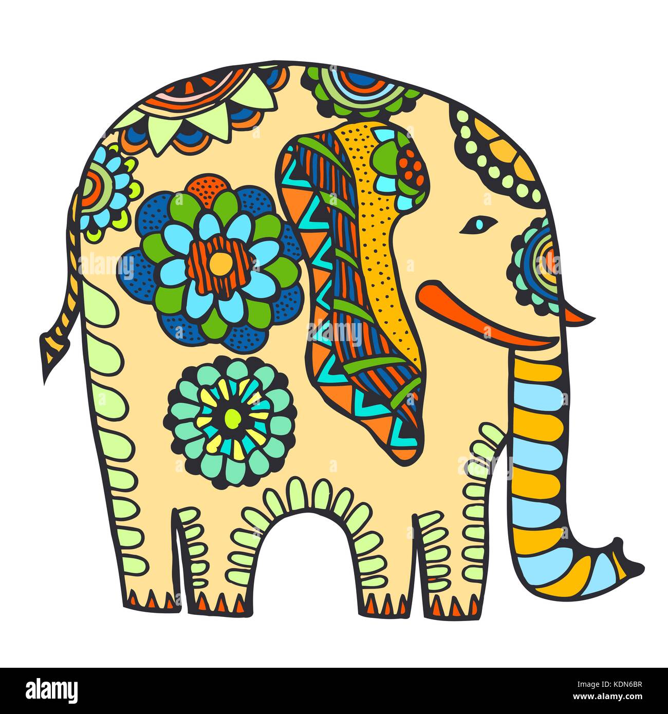 Latest Artwork Painted Elephant