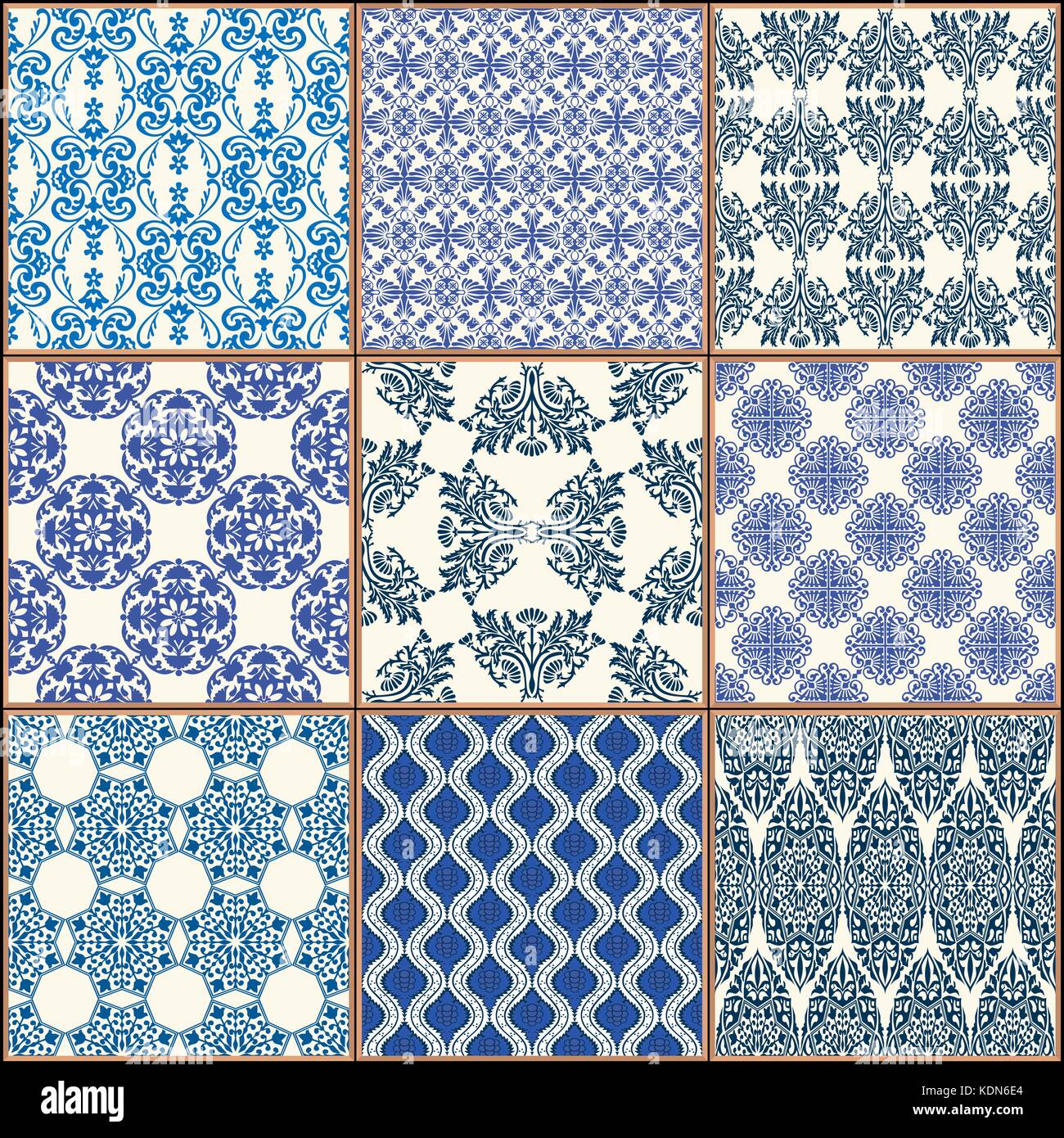 Decorative glazed tile ceramic tiles Stock Vector Images - Alamy