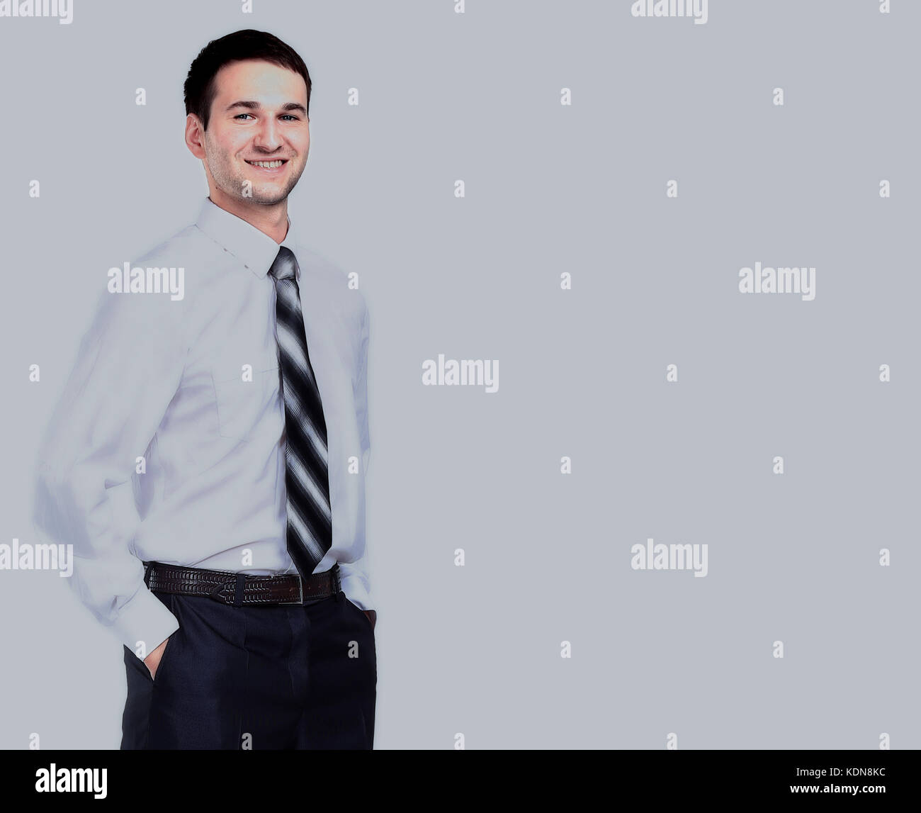 Portrait of a business man isolated on white background Stock Photo - Alamy