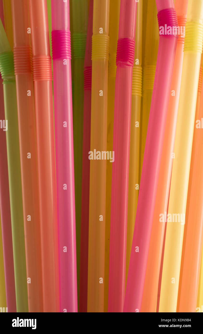 Bunch of drinking straws Stock Photo - Alamy